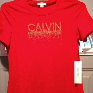 Red Calvin Klein Dress